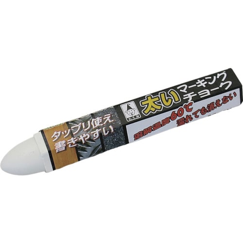 トラスコ中山 たくみ 太いマーキングチョーク 白 124-8967 (ご注文単位1本) 【直送品】