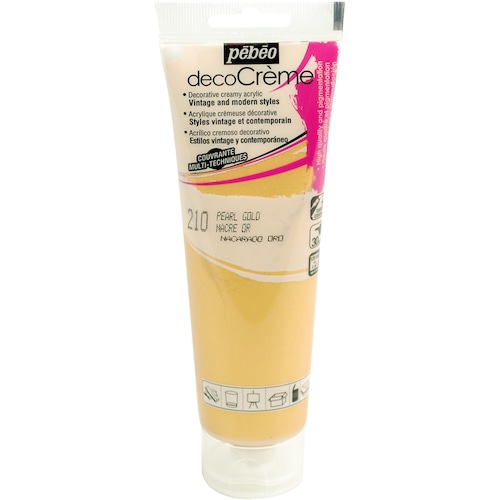 トラスコ中山 ペベオ デコクリーム 120ml パール色 ゴールド 555-9404 (ご注文単位1本) 【直送品】