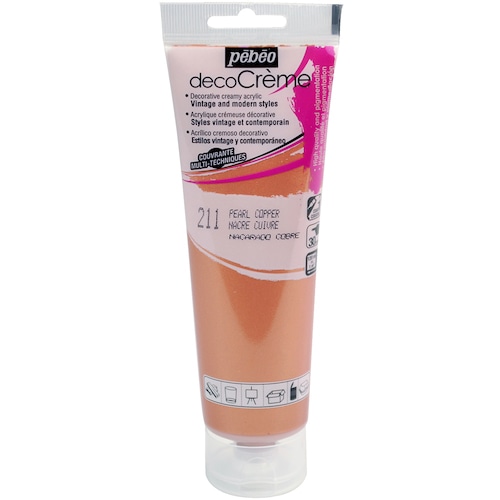 トラスコ中山 ペベオ デコクリーム 120ml パール色 コッパー 555-9428 (ご注文単位1本) 【直送品】