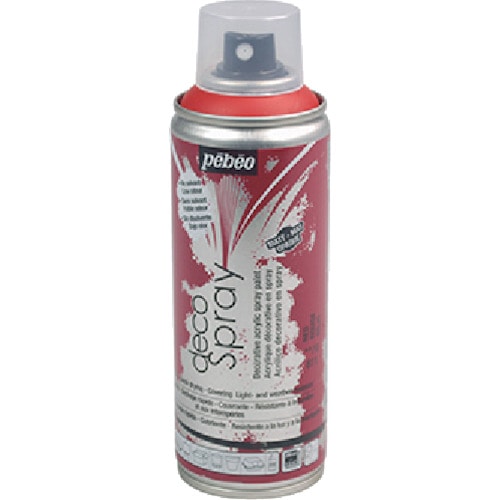 トラスコ中山 ペベオ デコスプレー200ml マット色 レッド 538-2761 (ご注文単位1本) 【直送品】