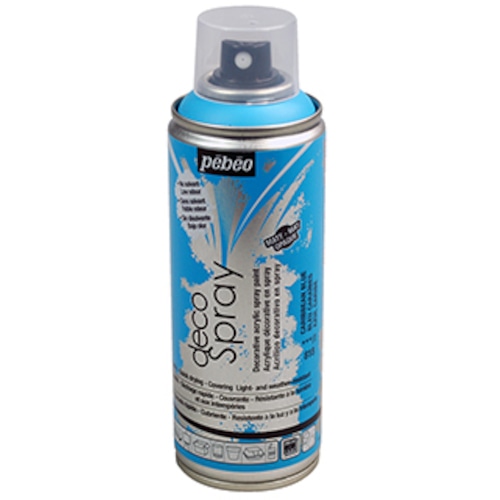 トラスコ中山 ペベオ デコスプレー200ml マット色 カリビアンブルー 538-1268 (ご注文単位1本) 【直送品】