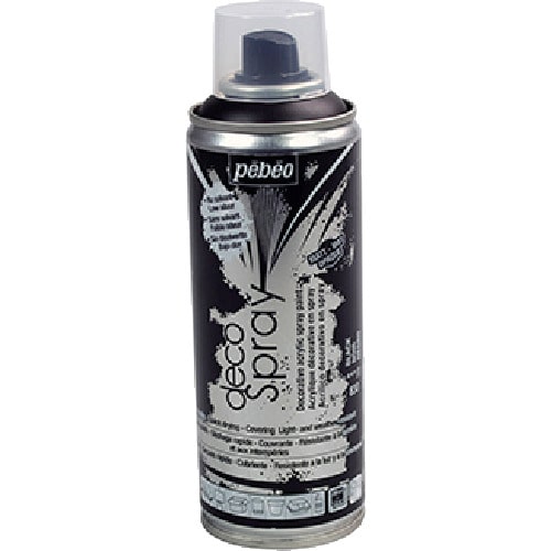 トラスコ中山 ペベオ デコスプレー200ml マット色 ブラック 538-2801 (ご注文単位1本) 【直送品】