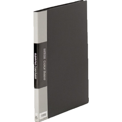 トラスコ中山 キングジム クリア-ファイルカラ-ベ-ス(S型) 黒 129-4309 (ご注文単位1冊) 【直送品】