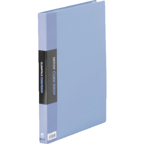 トラスコ中山 キングジム クリア-ファイルカラ-ベ-スW 青 131-2119 (ご注文単位1冊) 【直送品】