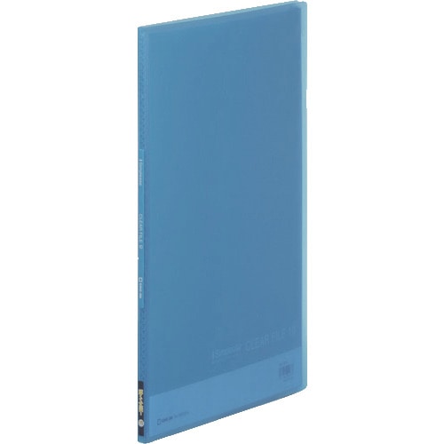 トラスコ中山 キングジム シンプリ-ズクリア-F(透明)10P 青 129-2780 (ご注文単位1冊) 【直送品】