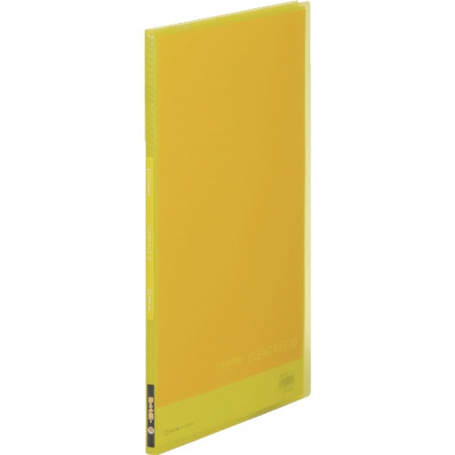 トラスコ中山 キングジム シンプリ-ズクリア-F(透明)10P 黄 128-6442 (ご注文単位1冊) 【直送品】