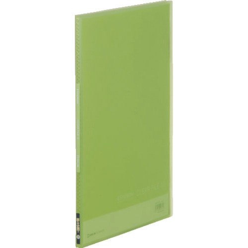 トラスコ中山 キングジム シンプリ-ズクリア-F(透明)10P黄緑 129-2753 (ご注文単位1冊) 【直送品】