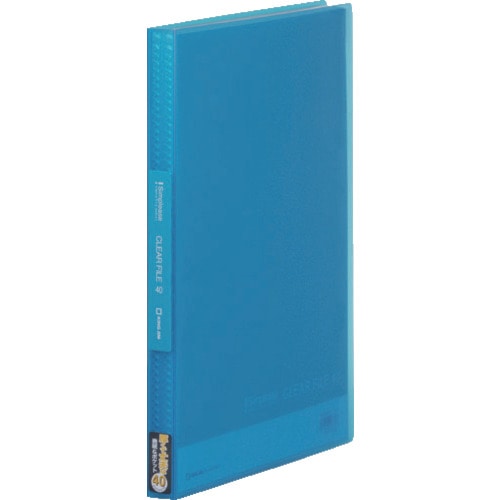 トラスコ中山 キングジム シンプリ-ズクリア-F(透明)40P 青 128-9558 (ご注文単位1冊) 【直送品】