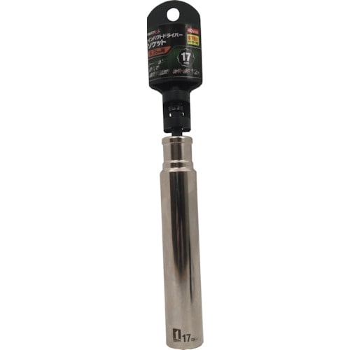 トラスコ中山 MUSTTOOL インパクトドライバーソケット 17mm 12角 ロング ID17SL-12K 243-0549 (ご注文単位1個) 【直送品】