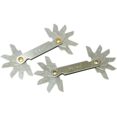 トラスコ中山 アストロプロダクツ AP ピッチゲージ ミリ&インチ 253-7942 (ご注文単位1個) 【直送品】