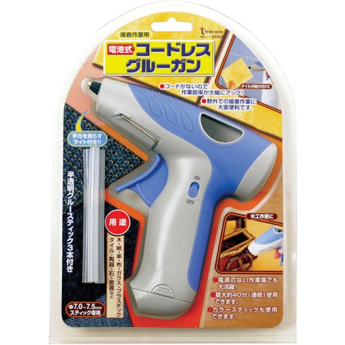 トラスコ中山 THREEAXIS 電池式コードレスグルーガン 111-2507 (ご注文単位1個) 【直送品】