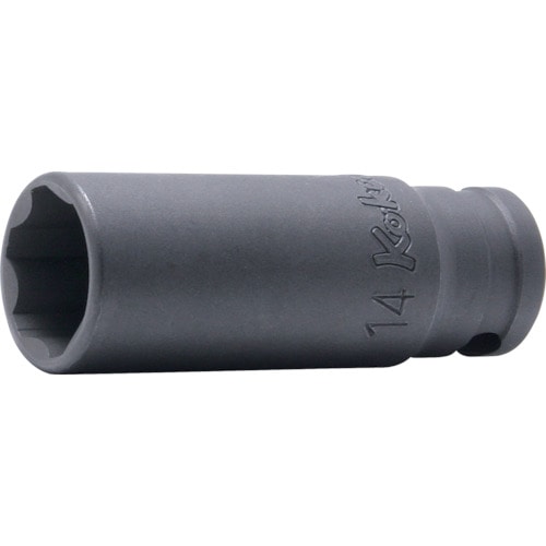 トラスコ中山 コーケン 9.5mm差込 12角サーフェイスディープソケット 8mm 121-0356 (ご注文単位1個) 【直送品】