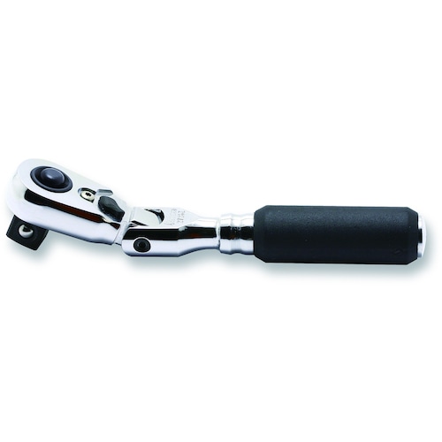 トラスコ中山 コーケン Z-EAL 3/8”(9.5mm)SQ. プッシュボタン式首振りラチェットハンドル(コンパクト) 全長114mm 556-1010 (ご注文単位1個) 【直送品】