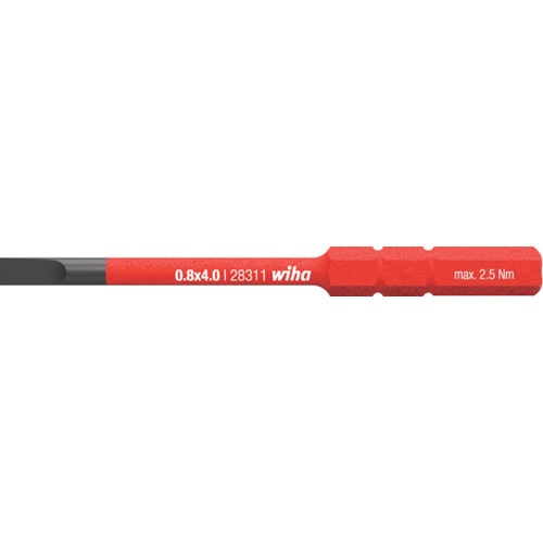 トラスコ中山 wiha 絶縁スリムバリオ 差替式ビット マイナス4.0mm 829-0341 (ご注文単位1本) 【直送品】