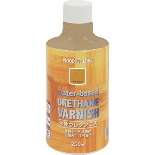 トラスコ中山 ニッぺ 水性ウレタンニス 250ml ナチュラル 300N021-250 859-8399 (ご注文単位1本) 【直送品】