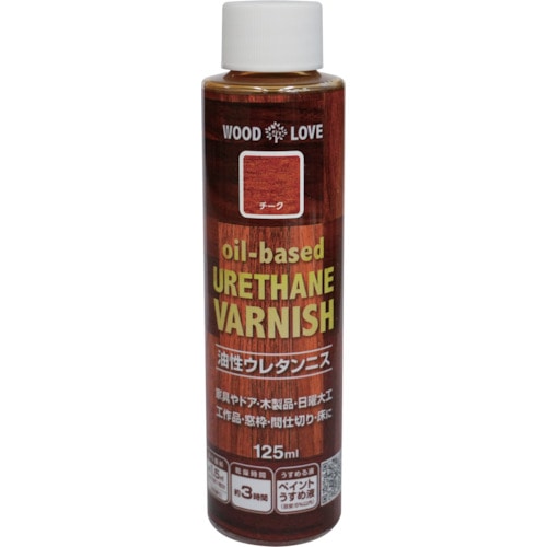 トラスコ中山 ニッぺ 油性ウレタンニス 125ml チーク 300N042-125 859-8422 (ご注文単位1本) 【直送品】