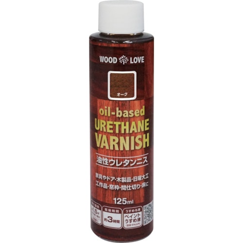 トラスコ中山 ニッぺ 油性ウレタンニス 125ml オーク 300N043-125 859-8425 (ご注文単位1本) 【直送品】