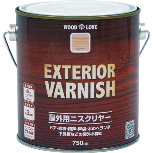 トラスコ中山 ニッぺ 油性 屋外用ニス 750ml クリヤー 300N111-750 859-8463 (ご注文単位1缶) 【直送品】