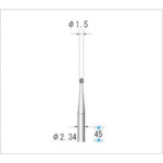 トラスコ中山 ナカニシ 精密スチールカッター (1Pk(袋)=12本入) 刃径1.5mm 476-4498 (ご注文単位1パック) 【直送品】
