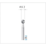 トラスコ中山 ナカニシ 精密スチールカッター (1Pk(袋)=12本入) 刃径4.2mm 476-4528 (ご注文単位1パック) 【直送品】