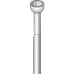 トラスコ中山 ナカニシ 精密スチールカッター(12本入)カップ 刃径4.5mm 刃長3.1mm 829-3278 (ご注文単位1パック) 【直送品】