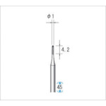 トラスコ中山 ナカニシ 精密スチールカッター (1Pk(袋)=12本入) 刃径1mm 476-4561 (ご注文単位1パック) 【直送品】