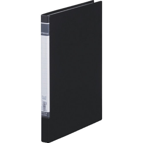トラスコ中山 キングジム レタ-ファイルBF 黒 128-9609 (ご注文単位1冊) 【直送品】