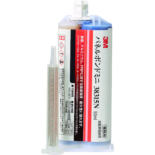 トラスコ中山 3M オートミックス パネルボンドミニ 50ml 黒 38315N 835-8893 (ご注文単位1本) 【直送品】