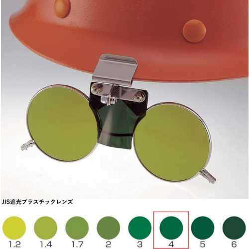 トラスコ中山 トーアボージン MPヘルメット取付遮光めがね 383B TBP4 619-1153 (ご注文単位1個) 【直送品】