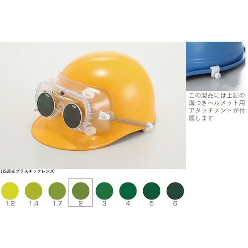 トラスコ中山 トーアボージン 遮光めがね付きゴーグル 4010FUCSB TBP2 619-1047 (ご注文単位1個) 【直送品】