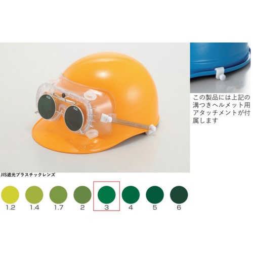 トラスコ中山 トーアボージン 遮光めがね付きゴーグル 4010FUCSB TBP3 619-1114 (ご注文単位1個) 【直送品】