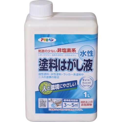 トラスコ中山 アサヒペン 水性塗料はがし液 1L 577-0876 (ご注文単位1個) 【直送品】