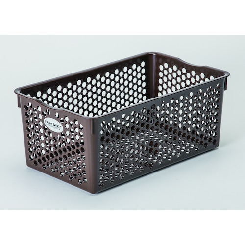 トラスコ中山 SANKO pla 432674 フランクバスケット深型NO.1 ブラウン 135×285×118mm 412-1599 (ご注文単位1個) 【直送品】