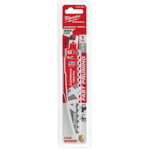 トラスコ中山 ミルウォーキー AX 剪定用カーバイドレシプロソーブレード 3TPI 152mm(1本) 565-7201 (ご注文単位1個) 【直送品】