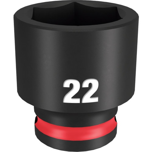 トラスコ中山 ミルウォーキー SHOCKWAVE IMPACT DUTY インパクトソケット 3/8インチ(9.5mm)角 22mm 567-1207 (ご注文単位1個) 【直送品】