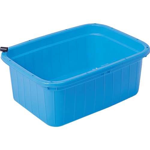 トラスコ中山 SANKO pla 500457 キングタライ 角型 110L栓付 B ブルー 364-3566 (ご注文単位1台) 【直送品】