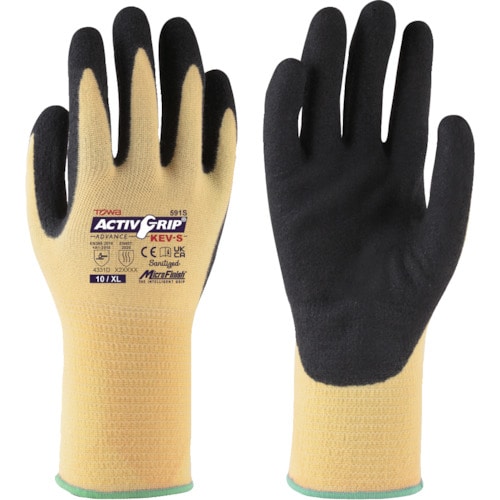 トラスコ中山 トワロン 耐切創手袋 ActivGrip Advance KEV-S 10/XL(12双入) 567-4291 (ご注文単位1袋) 【直送品】
