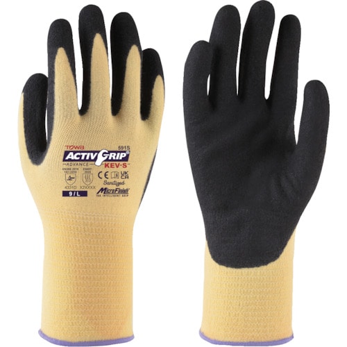 トラスコ中山 トワロン 耐切創手袋 ActivGrip Advance KEV-S 9/L(12双入) 567-5786 (ご注文単位1袋) 【直送品】