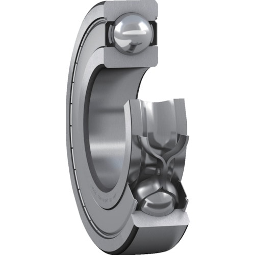 トラスコ中山 SKF 単列深溝玉軸受 軸受両端鋼板シールド C3すきま(すきま大) 内径12mmX外径37mmX幅12mm 384-9426 (ご注文単位1個) 【直送品】
