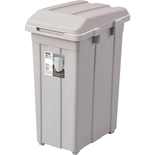 トラスコ中山 アスベル ジョイント分別ペール27L グレー 502-2859 (ご注文単位1個) 【直送品】