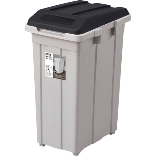 トラスコ中山 アスベル ジョイント分別ペール27L ブラック 502-2856 (ご注文単位1個) 【直送品】