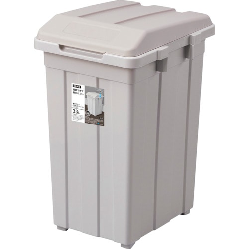 トラスコ中山 アスベル ジョイント分別ペール33L グレー 502-2863 (ご注文単位1個) 【直送品】