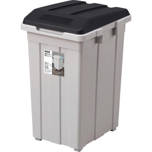 トラスコ中山 アスベル ジョイント分別ペール33L ブラック 502-2858 (ご注文単位1個) 【直送品】