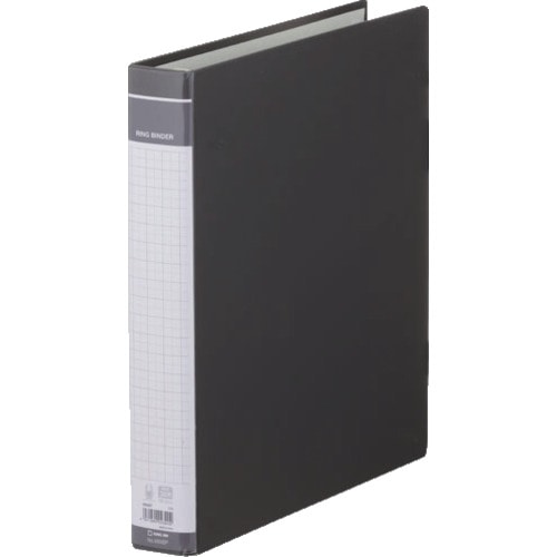 トラスコ中山 キングジム リングバインダ-BF 黒 129-9104 (ご注文単位1冊) 【直送品】