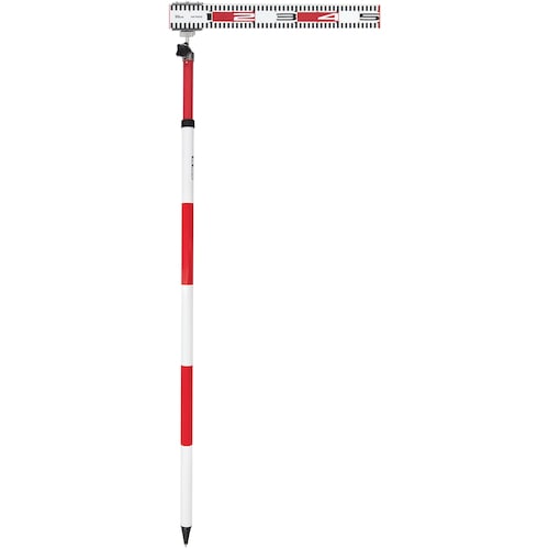 トラスコ中山 シンワ ポール標尺 アルミ製 50cm 巾60mm 伸縮式2m2段 557-4610 (ご注文単位1本) 【直送品】