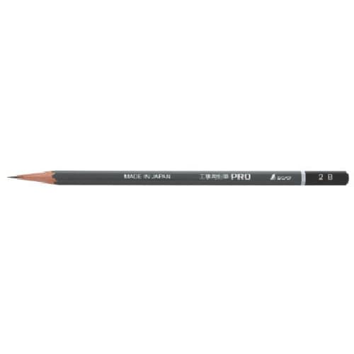 トラスコ中山 シンワ 工事用鉛筆 PRO 2B 3本入 816-4583 (ご注文単位1パック) 【直送品】