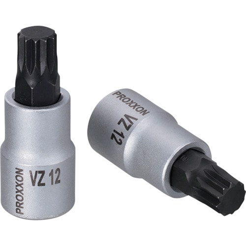 トラスコ中山 プロクソン XZNトリプルスクエア(スプライン)ビットソケット1/2” 12mm 229-3570 (ご注文単位1個) 【直送品】