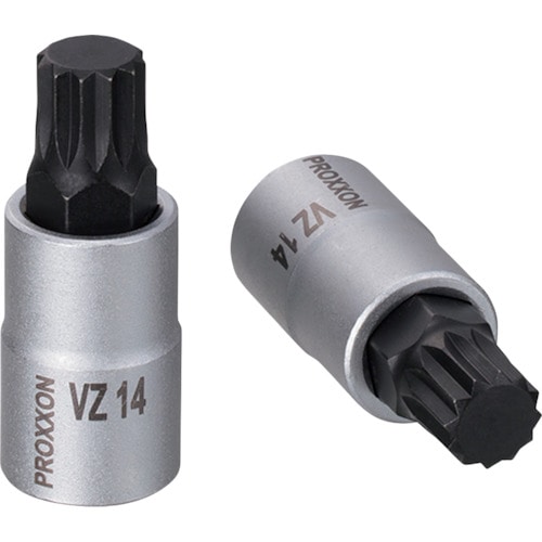 トラスコ中山 プロクソン XZNトリプルスクエア(スプライン)ビットソケット1/2” 14mm 229-3585 (ご注文単位1個) 【直送品】