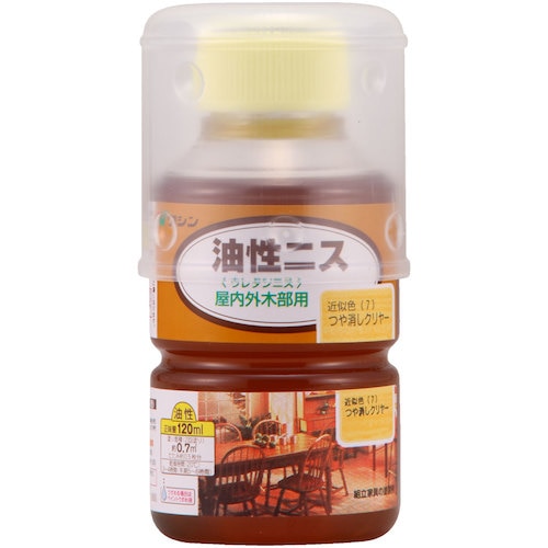 トラスコ中山 和信ペイント 油性ニス つや消しクリヤー 120ml 531-6632 (ご注文単位1本) 【直送品】