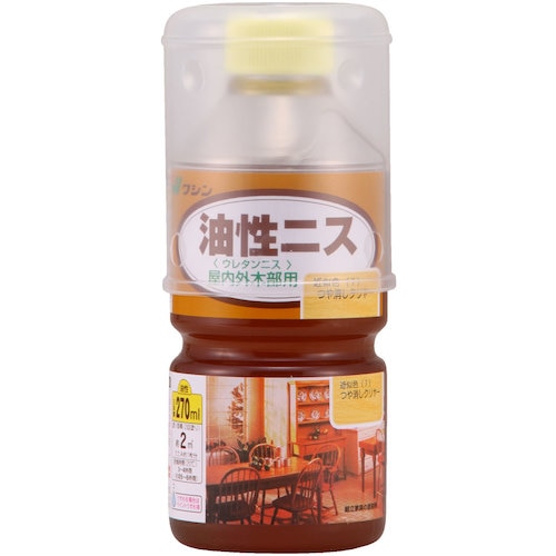 トラスコ中山 和信ペイント 油性ニス つや消しクリヤー 270ml 531-6616 (ご注文単位1本) 【直送品】